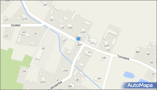 Tarnawa, Tarnawa, 114, mapa Tarnawa