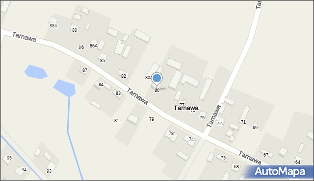 Tarnawa, Tarnawa, 80, mapa Tarnawa