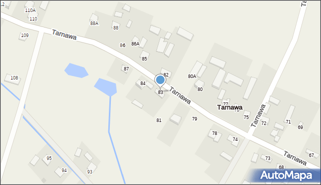 Tarnawa, Tarnawa, 83, mapa Tarnawa
