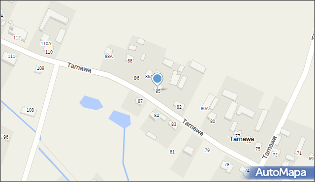 Tarnawa, Tarnawa, 85, mapa Tarnawa