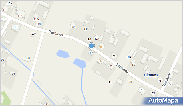 Tarnawa, Tarnawa, 87, mapa Tarnawa