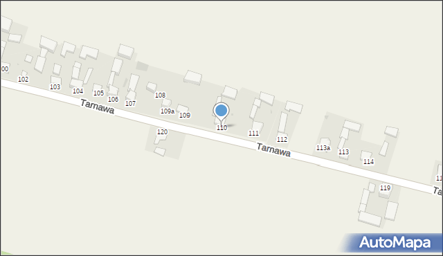 Tarnawa, Tarnawa, 110, mapa Tarnawa