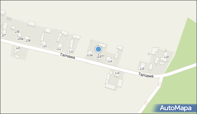 Tarnawa, Tarnawa, 113, mapa Tarnawa