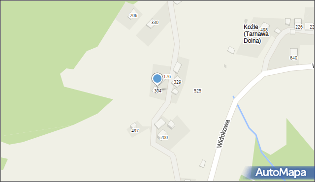 Tarnawa Dolna, Tarnawa Dolna, 304, mapa Tarnawa Dolna
