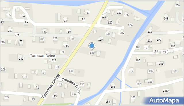 Tarnawa Dolna, Tarnawa Dolna, 130, mapa Tarnawa Dolna