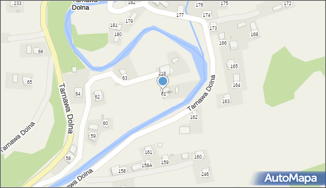 Tarnawa Dolna, Tarnawa Dolna, 61, mapa Tarnawa Dolna