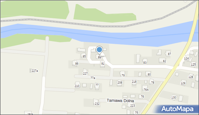 Tarnawa Dolna, Tarnawa Dolna, 84, mapa Tarnawa Dolna