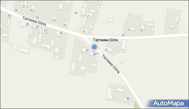 Tarnawa-Góra, Tarnawa-Góra, 15, mapa Tarnawa-Góra