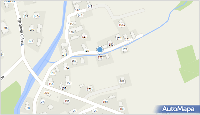 Tarnawa Górna, Tarnawa Górna, 152, mapa Tarnawa Górna
