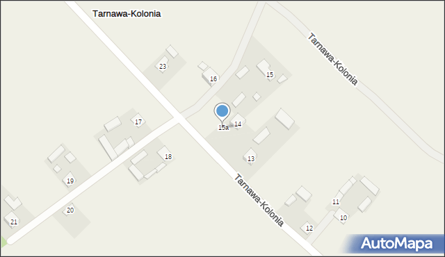 Tarnawa-Kolonia, Tarnawa-Kolonia, 15a, mapa Tarnawa-Kolonia