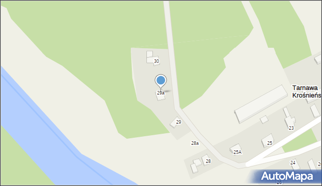 Tarnawa Krośnieńska, Tarnawa Krośnieńska, 29a, mapa Tarnawa Krośnieńska