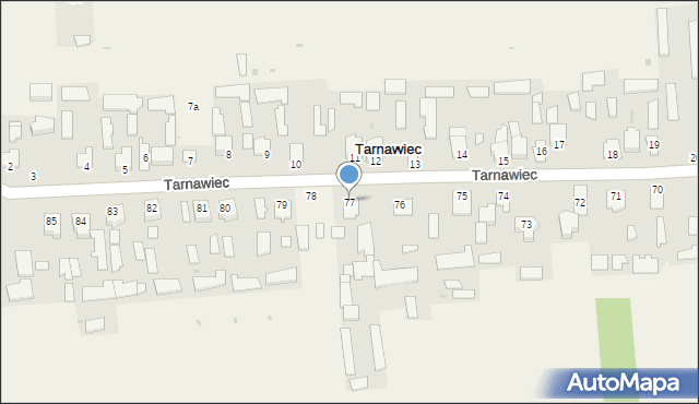 Tarnawiec, Tarnawiec, 77, mapa Tarnawiec