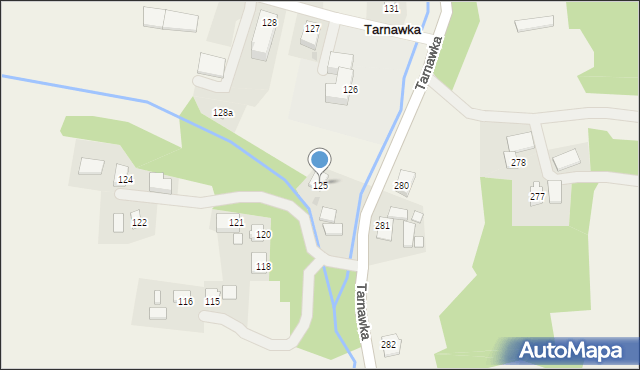 Tarnawka, Tarnawka, 125, mapa Tarnawka