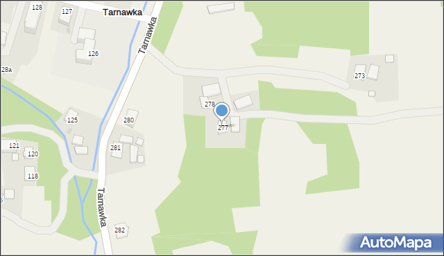 Tarnawka, Tarnawka, 277, mapa Tarnawka