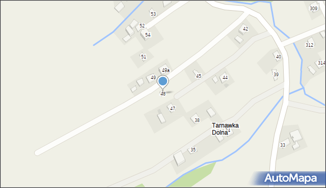 Tarnawka, Tarnawka, 48, mapa Tarnawka