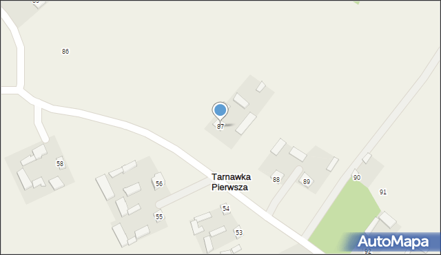 Tarnawka Pierwsza, Tarnawka Pierwsza, 87, mapa Tarnawka Pierwsza