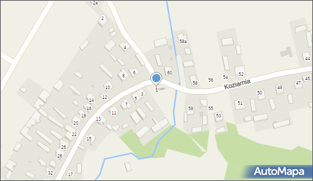 Tarnogóra, Tarnogóra, 1, mapa Tarnogóra