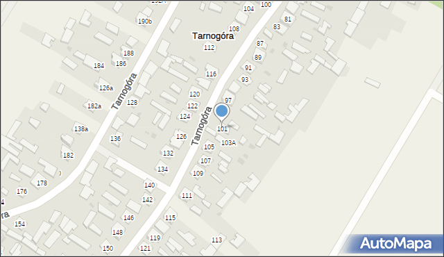 Tarnogóra, Tarnogóra, 101, mapa Tarnogóra