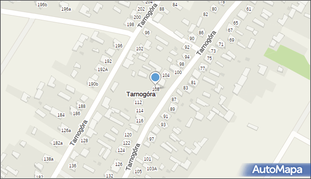 Tarnogóra, Tarnogóra, 108, mapa Tarnogóra