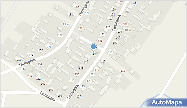 Tarnogóra, Tarnogóra, 142, mapa Tarnogóra
