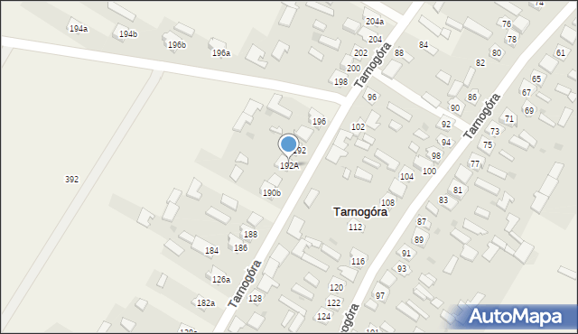 Tarnogóra, Tarnogóra, 192A, mapa Tarnogóra