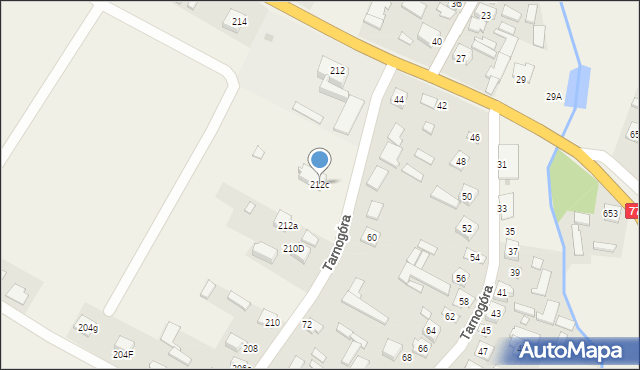 Tarnogóra, Tarnogóra, 212c, mapa Tarnogóra