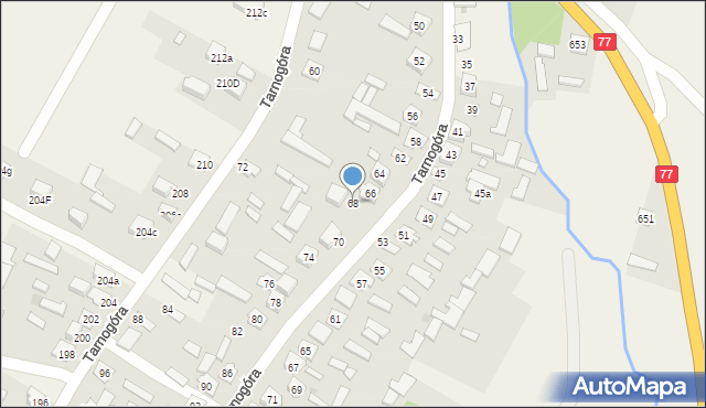 Tarnogóra, Tarnogóra, 68, mapa Tarnogóra