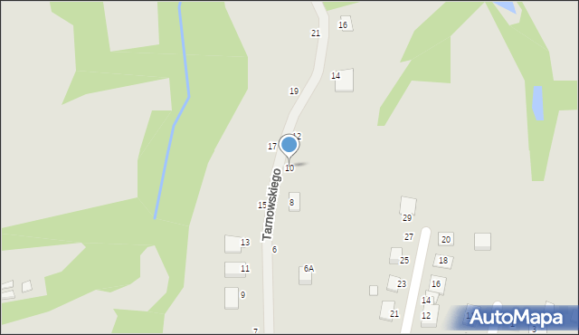 Tarnogród, Tarnowskiego Stanisława, 10, mapa Tarnogród