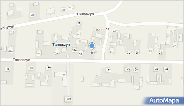 Tarnoszyn, Tarnoszyn, 36, mapa Tarnoszyn