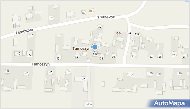 Tarnoszyn, Tarnoszyn, 39A, mapa Tarnoszyn