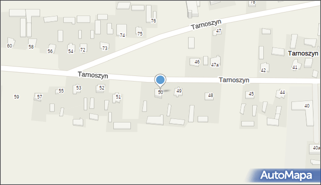 Tarnoszyn, Tarnoszyn, 50, mapa Tarnoszyn