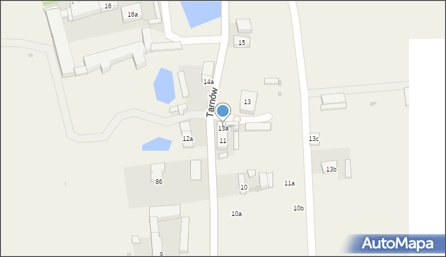 Tarnów, Tarnów, 13a, mapa Tarnów