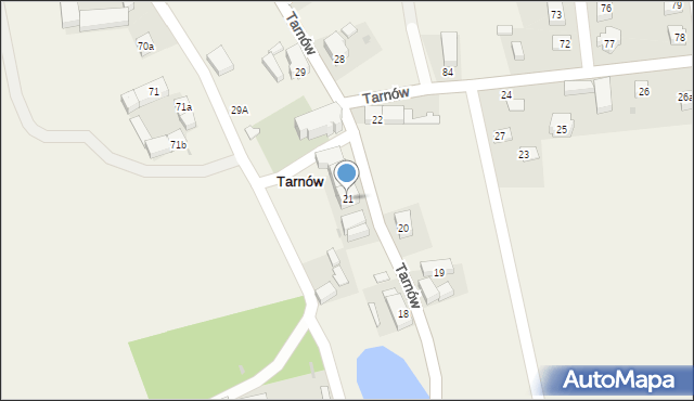 Tarnów, Tarnów, 21, mapa Tarnów