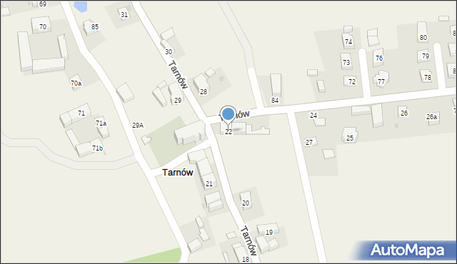 Tarnów, Tarnów, 22, mapa Tarnów