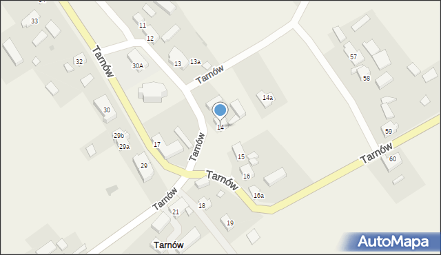 Tarnów, Tarnów, 14, mapa Tarnów