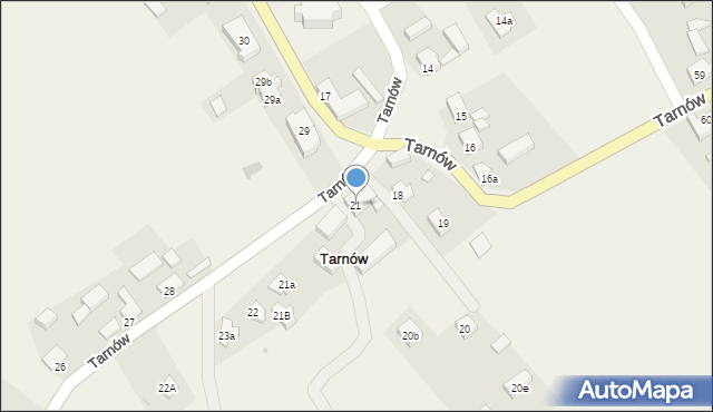 Tarnów, Tarnów, 21, mapa Tarnów