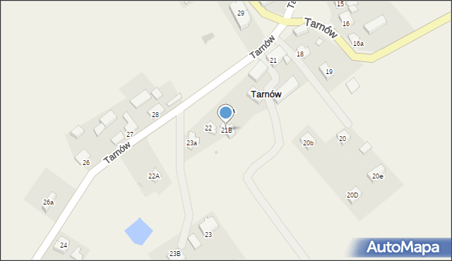 Tarnów, Tarnów, 21B, mapa Tarnów