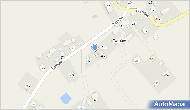 Tarnów, Tarnów, 22, mapa Tarnów