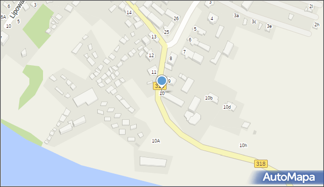 Tarnów Jezierny, Tarnów Jezierny, 10, mapa Tarnów Jezierny