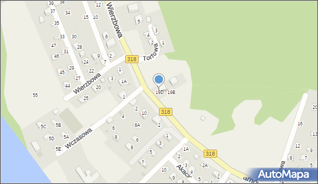 Tarnów Jezierny, Tarnów Jezierny, 19D, mapa Tarnów Jezierny