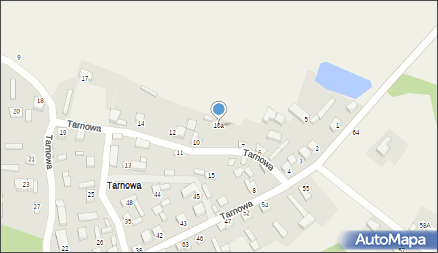 Tarnowa, Tarnowa, 10a, mapa Tarnowa