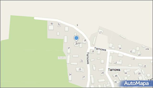 Tarnowa, Tarnowa, 20, mapa Tarnowa