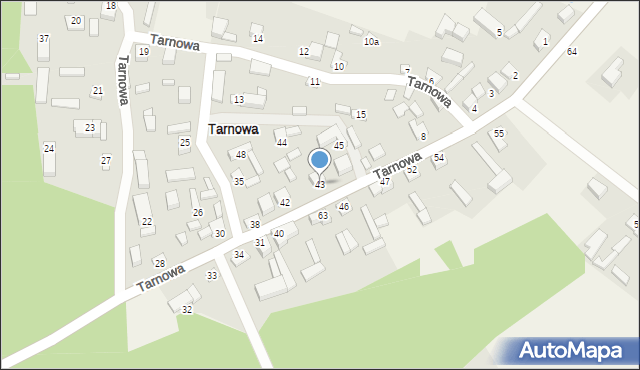 Tarnowa, Tarnowa, 43, mapa Tarnowa