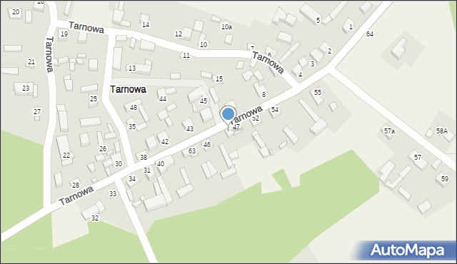 Tarnowa, Tarnowa, 47a, mapa Tarnowa