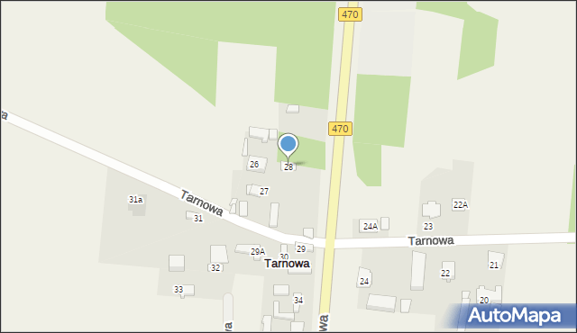 Tarnowa, Tarnowa, 28, mapa Tarnowa