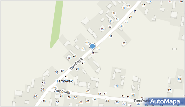 Tarnówek, Tarnówek, 43, mapa Tarnówek