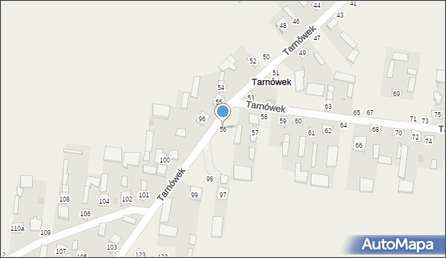 Tarnówek, Tarnówek, 56, mapa Tarnówek