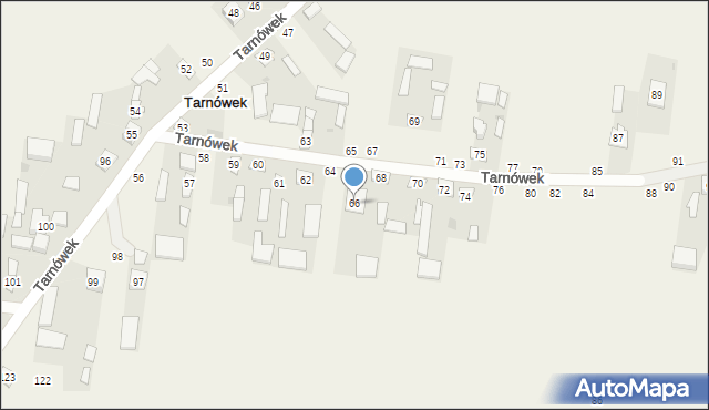 Tarnówek, Tarnówek, 66, mapa Tarnówek