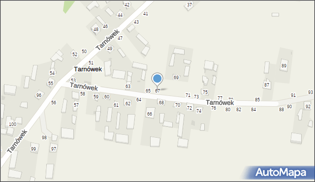 Tarnówek, Tarnówek, 67, mapa Tarnówek