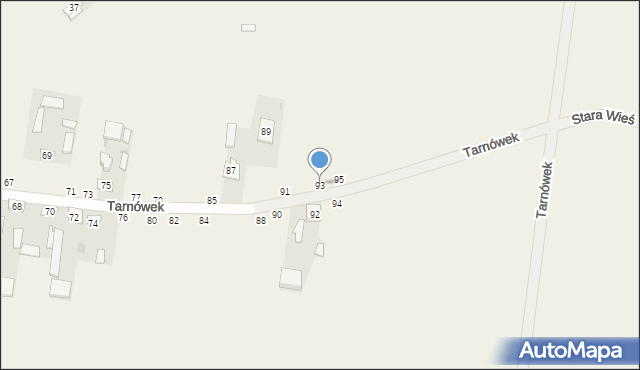 Tarnówek, Tarnówek, 93, mapa Tarnówek